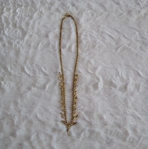 Vintage Crystal Rhinestone Prong Set Necklace